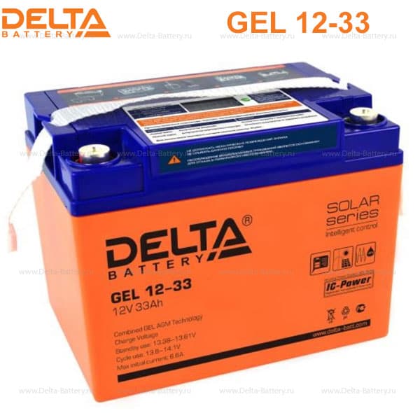 Аккумуляторная батарея Delta GEL 12-33 в Брянске