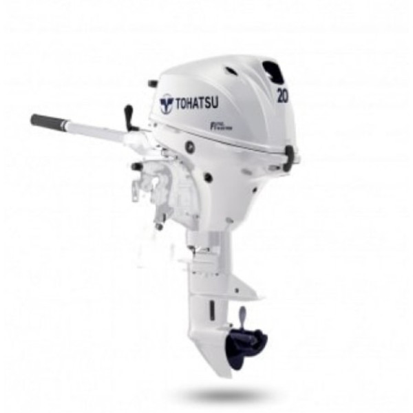 Лодочный мотор Tohatsu MFS 20 EW S NEW белый 4 тактный в Брянске